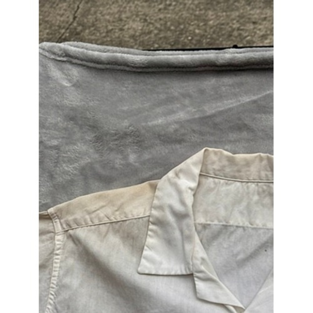 Vintage 1964 US Military Short Sleeve Utility Shirt White DSA-1-3438-64-C Medium - Picture 8 of 11